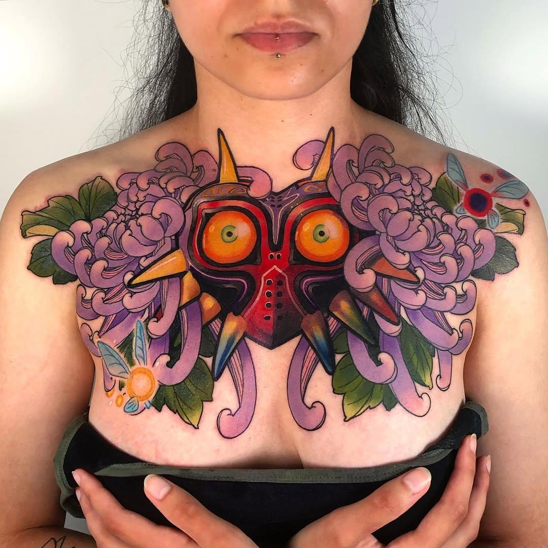Tatouage Majora's Mask Zelda — loickmori
