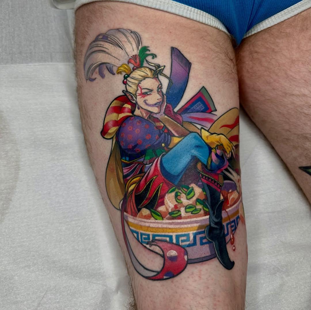 Tatouage Kefka mapo tofu Final Fantasy — loickmori
