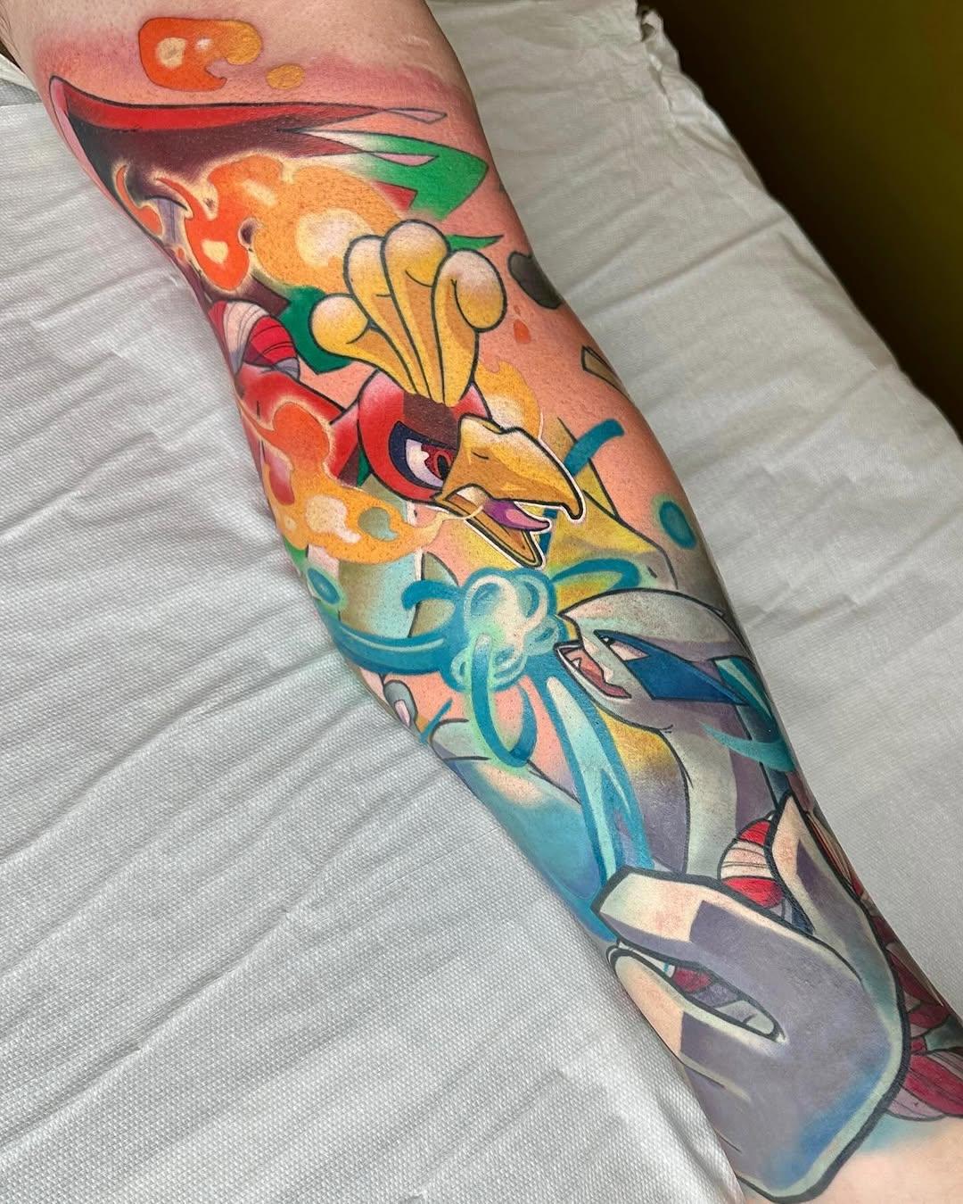 Tatouage Lugia et Ho-Oh — loickmori