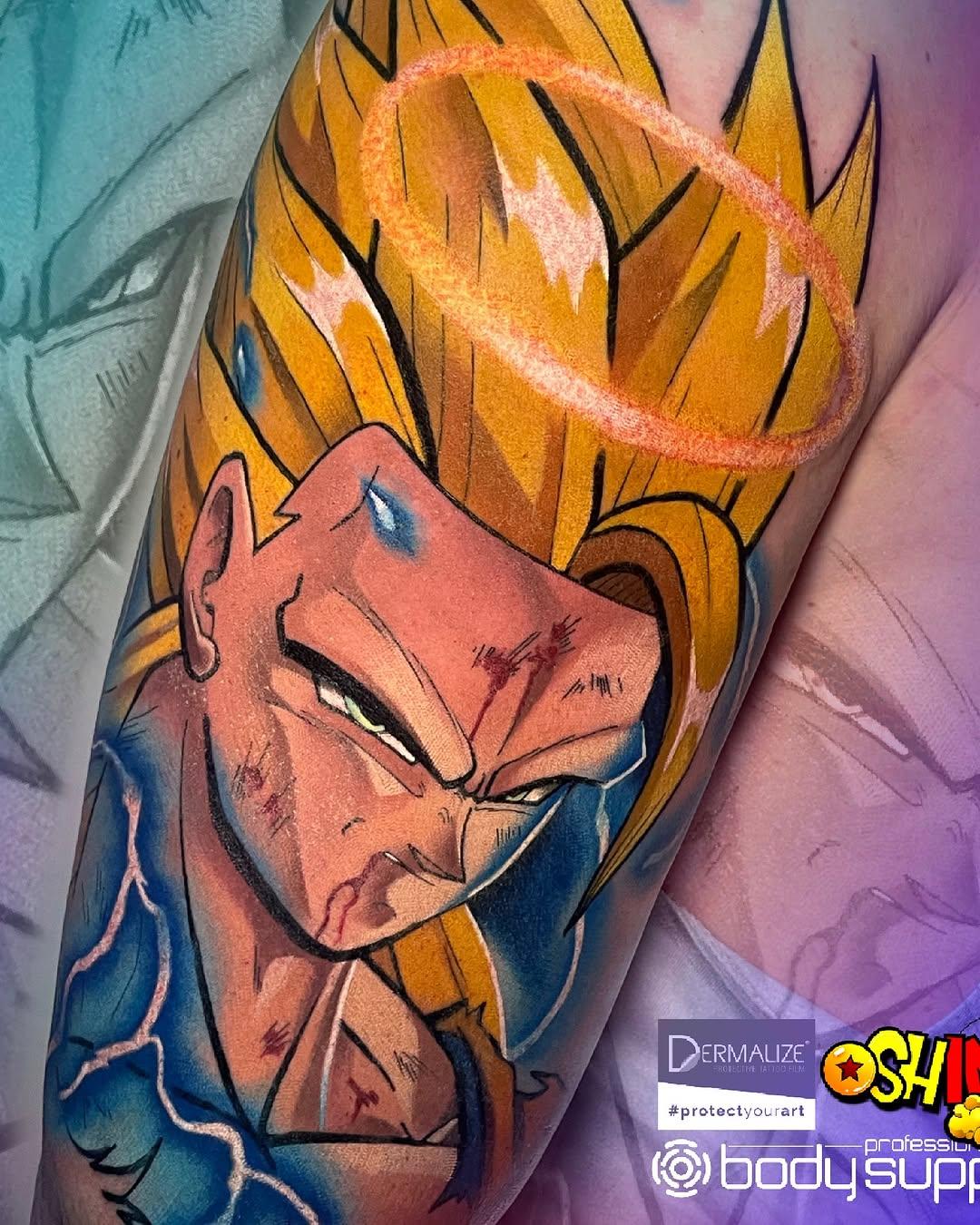 Tatouage Goku Super Saiyan 3 — oshink__