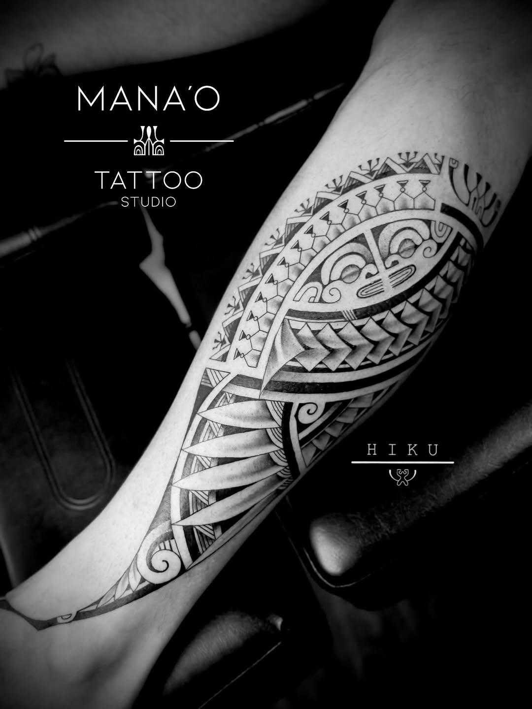 Tatouage Tiki avant-bras — manaotattootahiti
