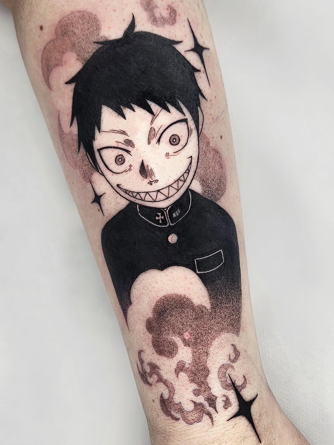 Tatouage Fire Force, manga illustratif — pommalo__