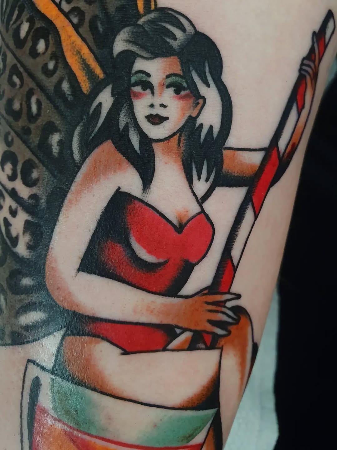 Tatouage Pinup — elbenttattoo