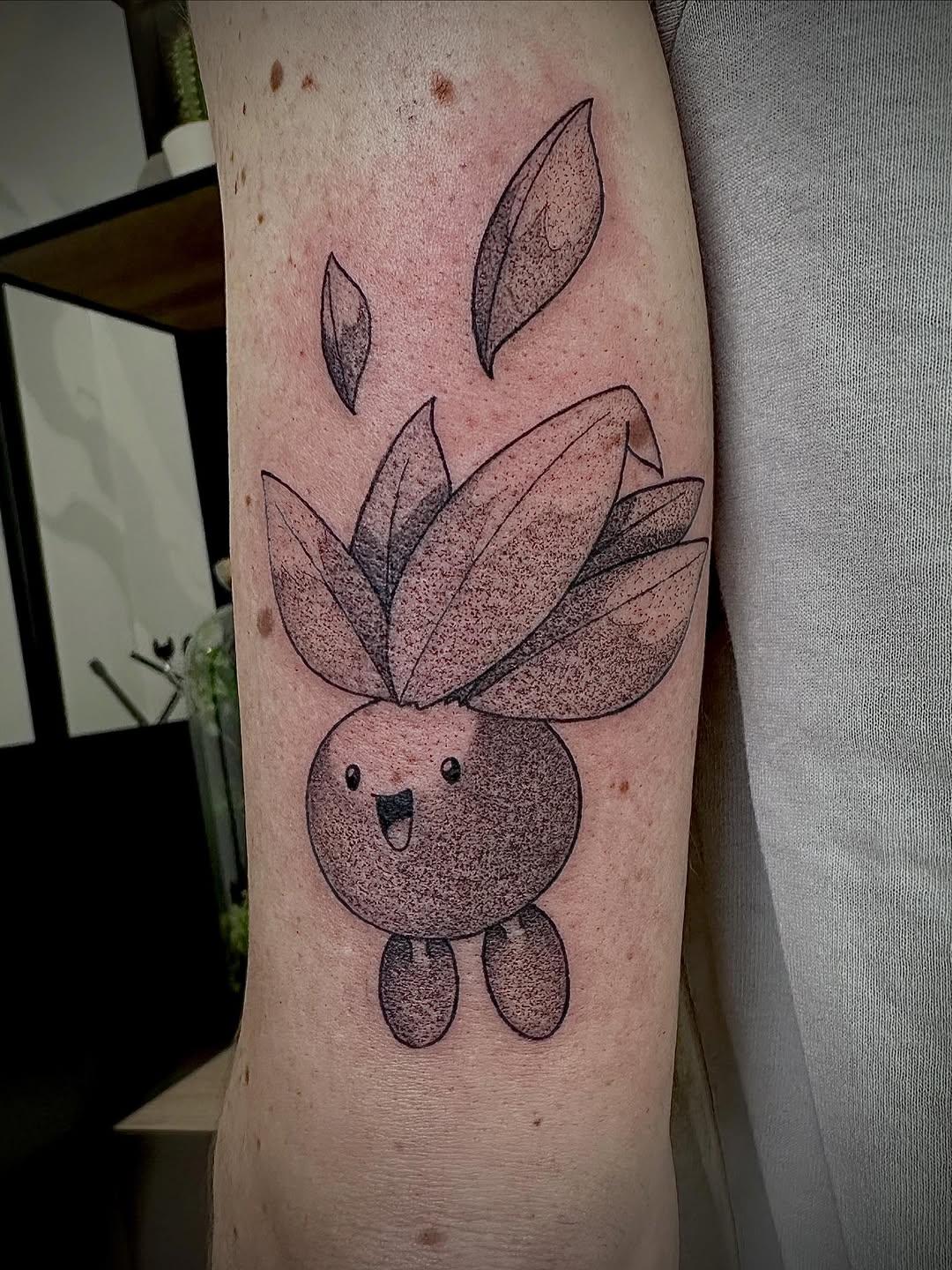 Mysterbe (Pokémon) blackwork — lilithblackwork