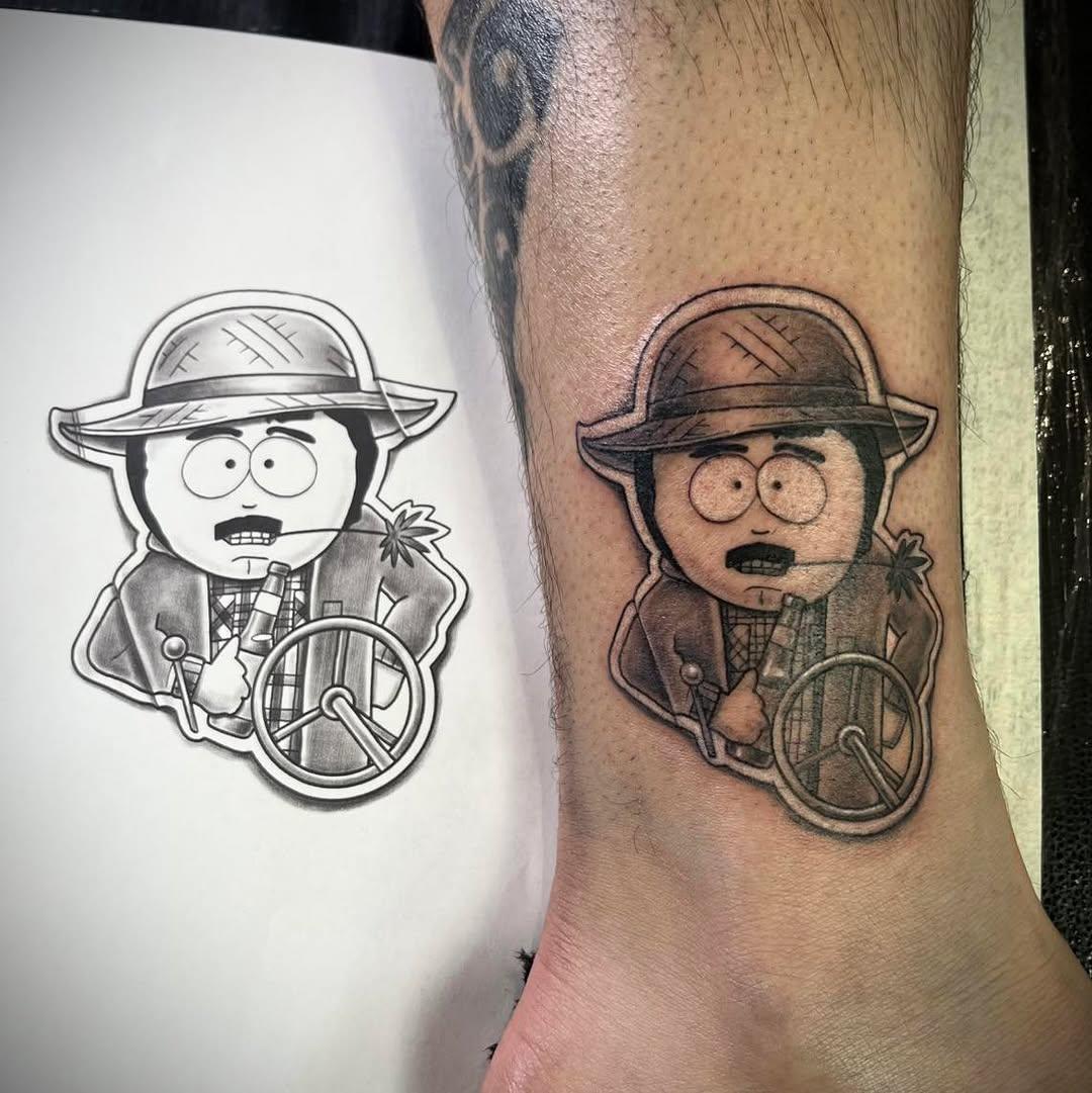 Tatouage Randy Marsh South Park — tanuki_tatto0