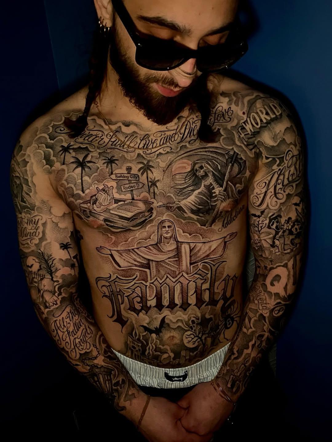 Tatouage Full body en cours — jerryonetattoo