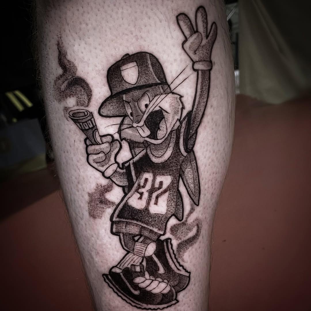 Tatouage Thugz Bunny pop culture — jerryonetattoo
