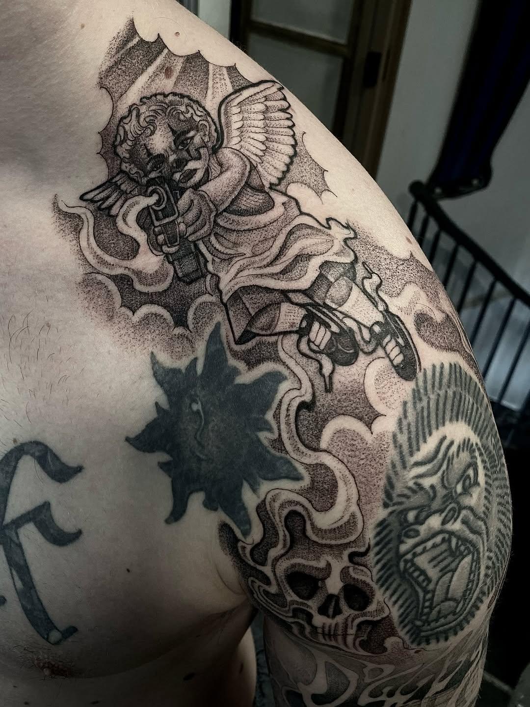 Tatouage Thug Angel — jerryonetattoo