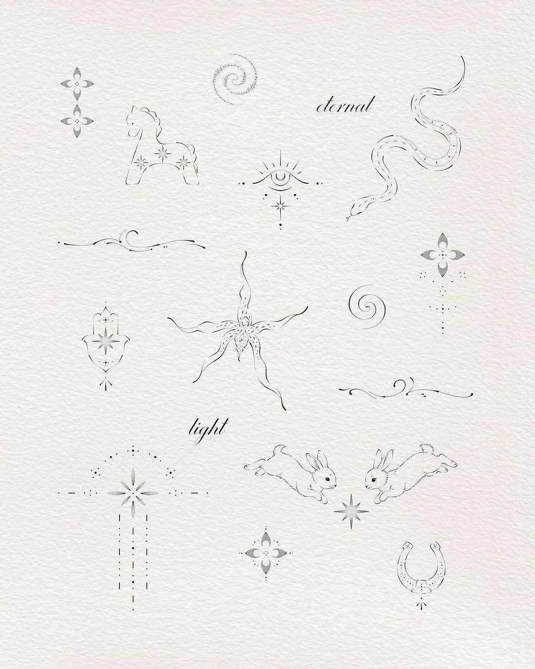 Tatouage créature ailée féerique — vlada.march