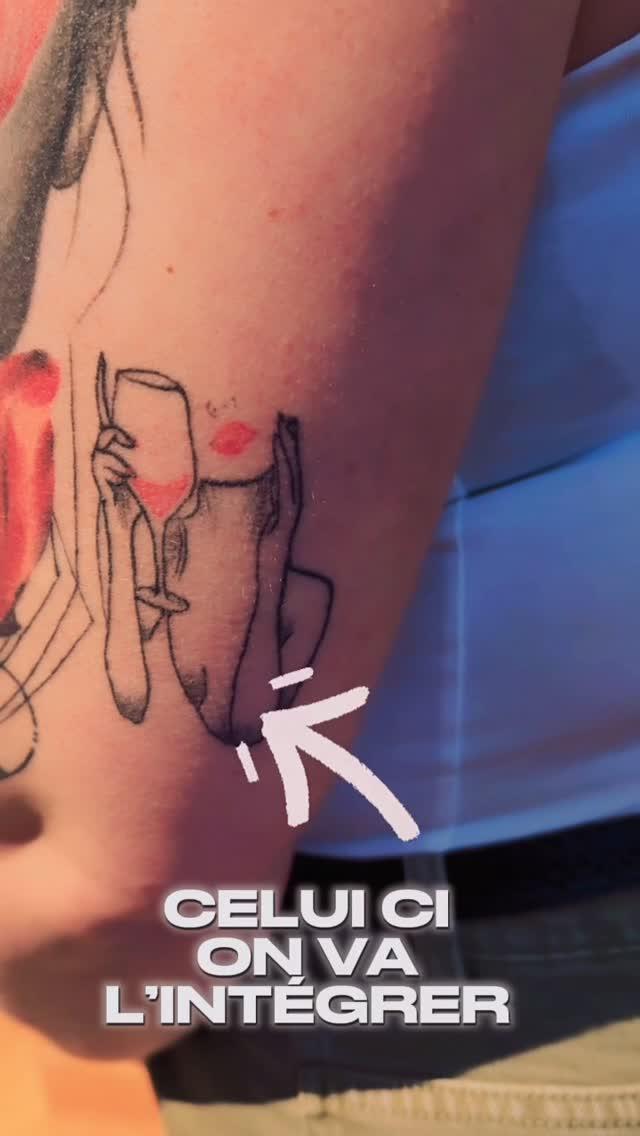 Tatouage Composition florale et portrait — andreslikes2create
