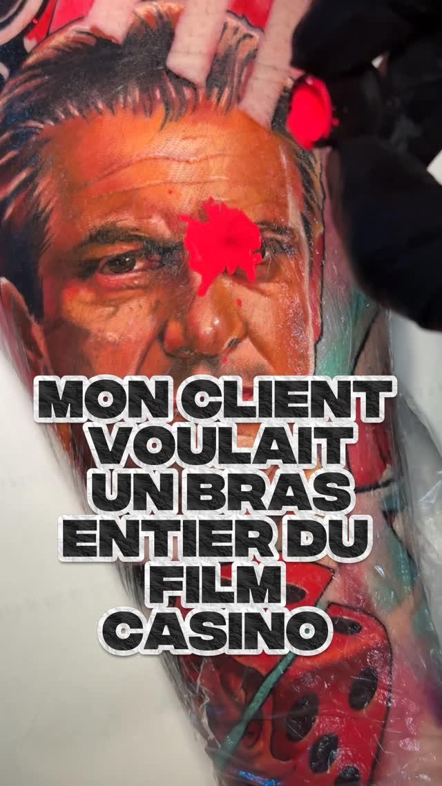 Tatouage Portrait Casino Scorsese — andreslikes2create