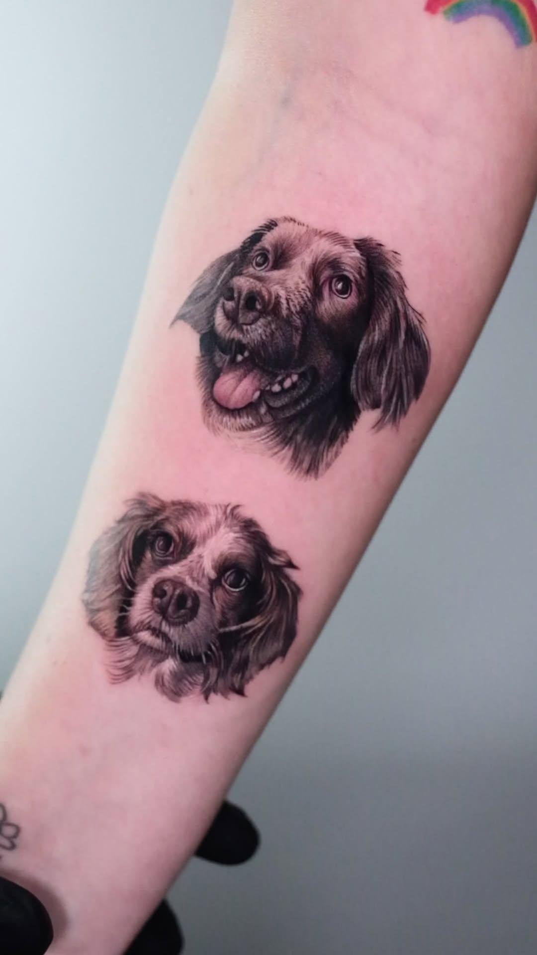 Tatouage Portraits chiens Bebeler — beyazitink