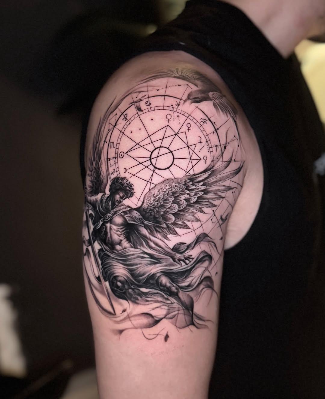 Tatouage Angel of Death ange — beyazitink