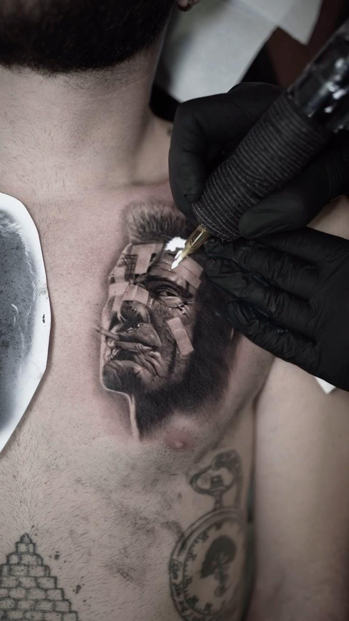 Tatouage Portrait Mickey Rourke Sin City — inzi.bc