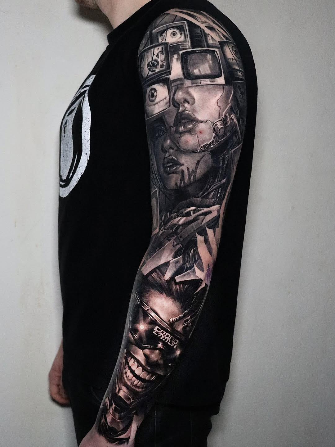 Tatouage Cyberpunk belge — yann_tattoo