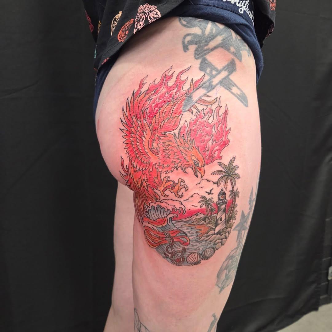 Tatouage Paysage old-school — juda_tattooer