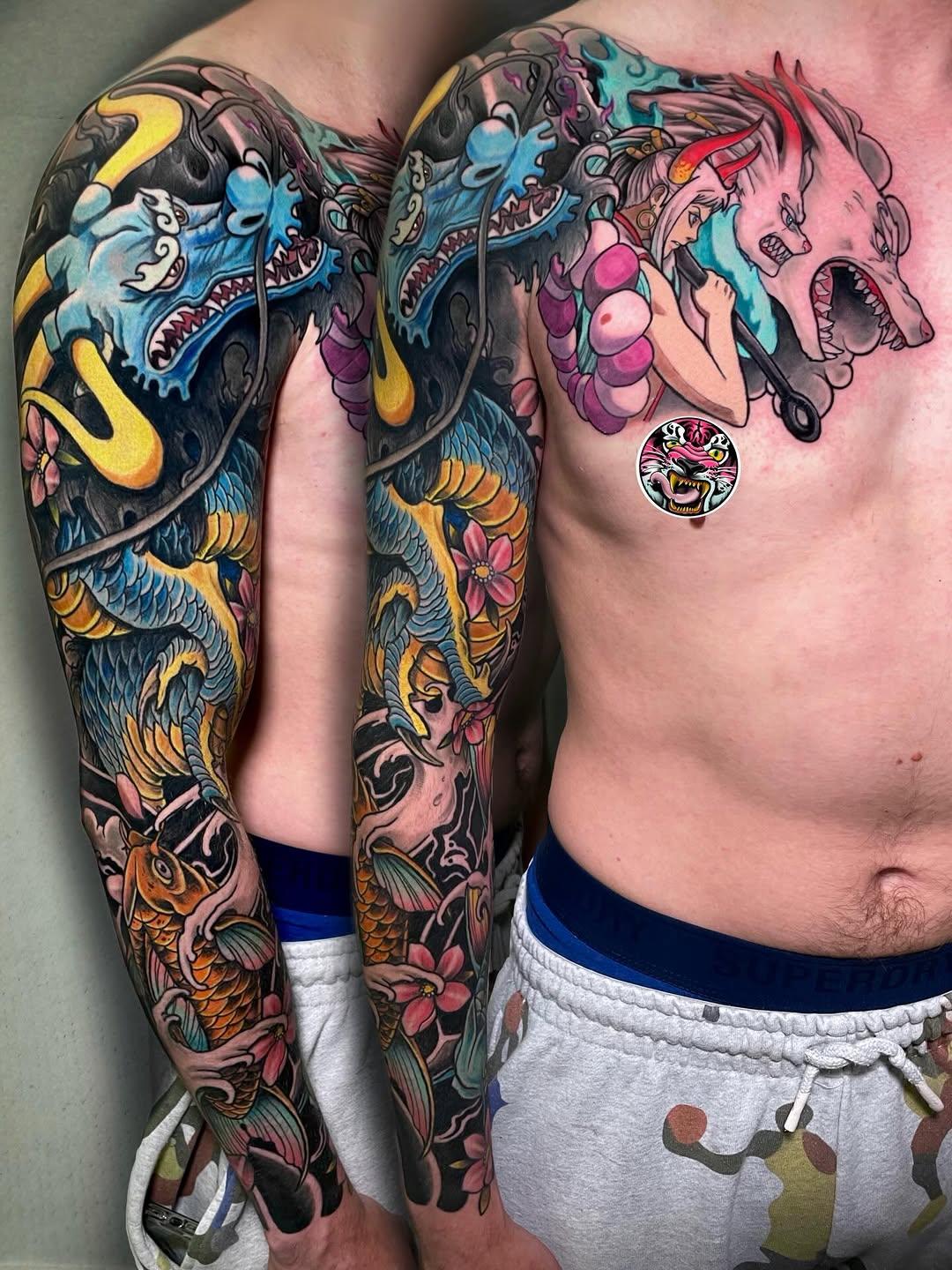 Tatouage Dragon One Piece — silent_screamink