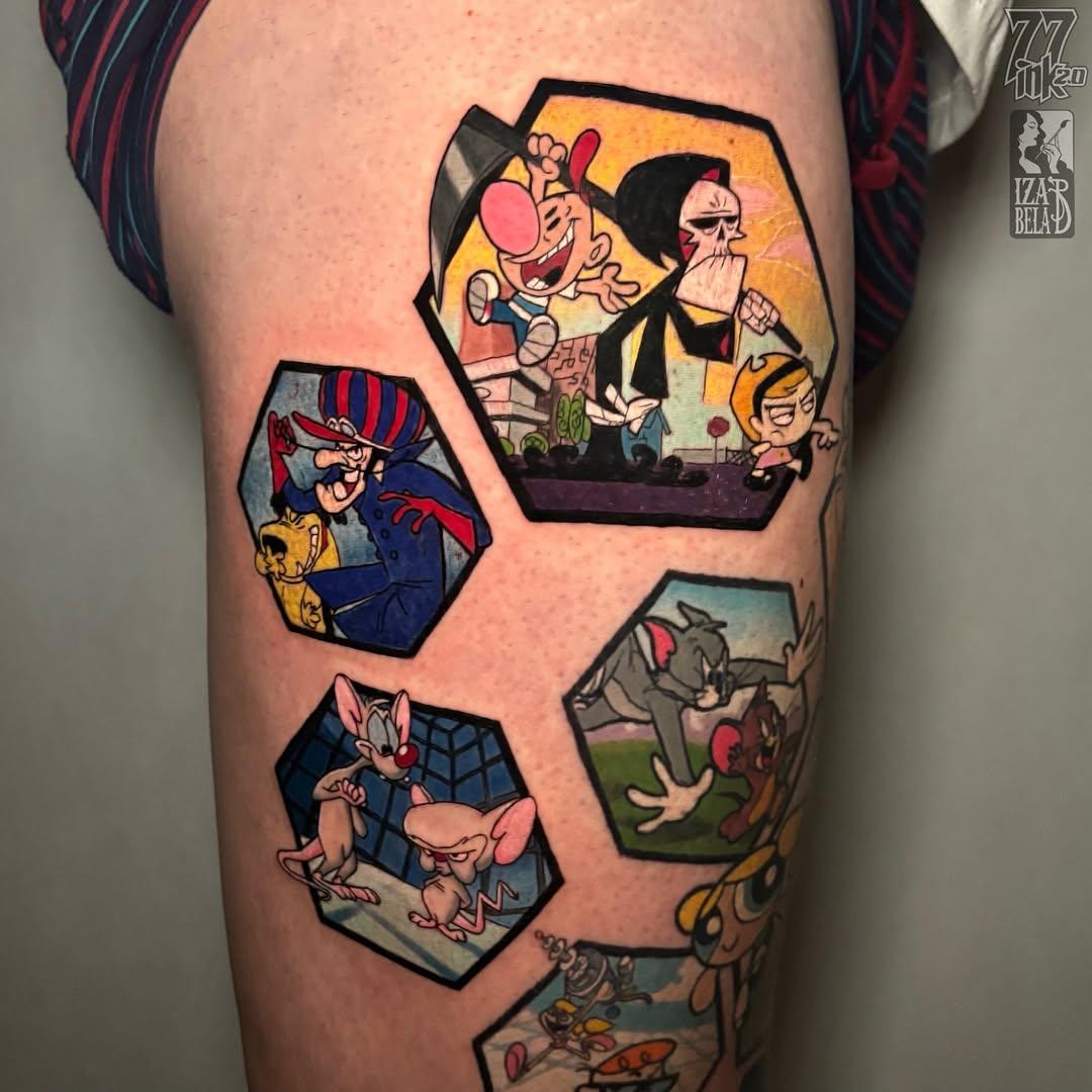Tatouage Hexagones Cartoon Network — iza.baginska.tatuaze