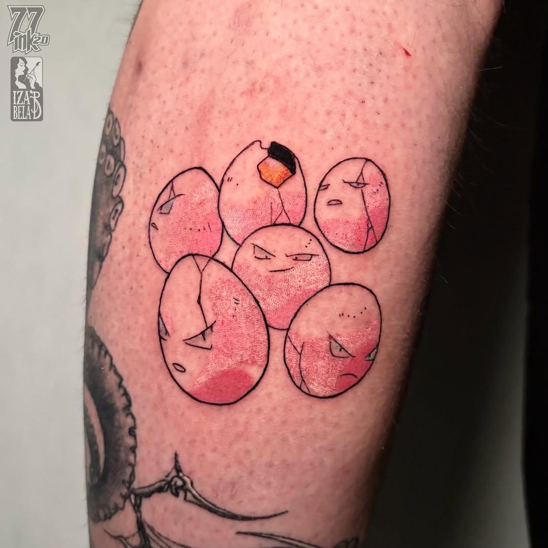 Tatouage Exeggcute Pokemon — iza.baginska.tatuaze