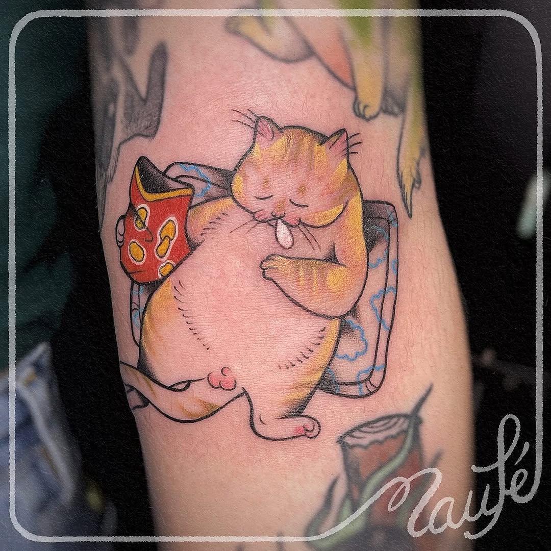 Tatouage chat — _maufe_