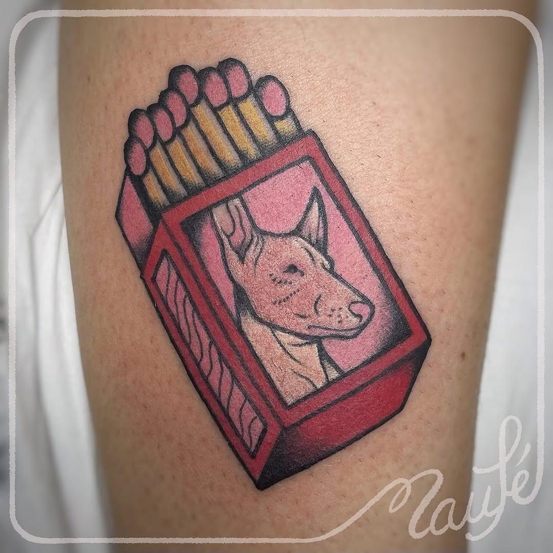 Tatouage paquet cigarettes — _maufe_