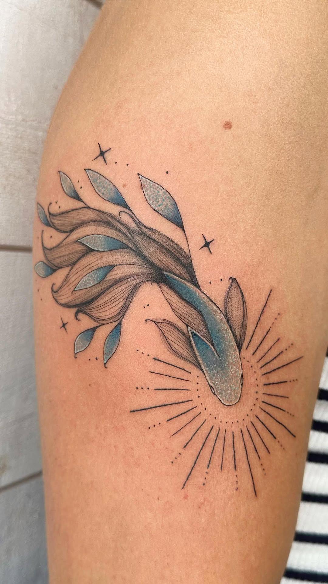 Tatouage Glitter fish — elitza.tattoo