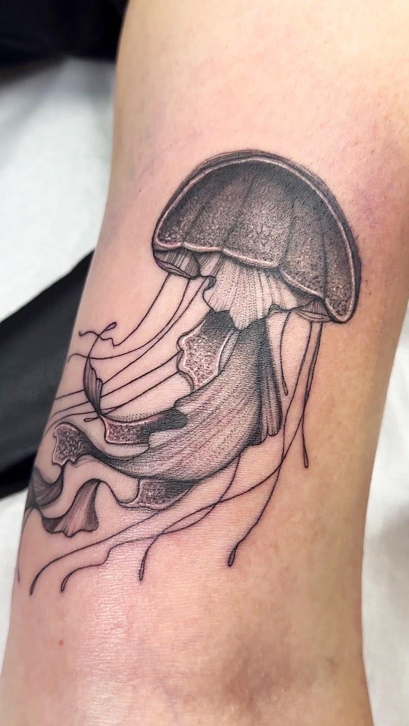 Tatouage Jellyfish — elitza.tattoo