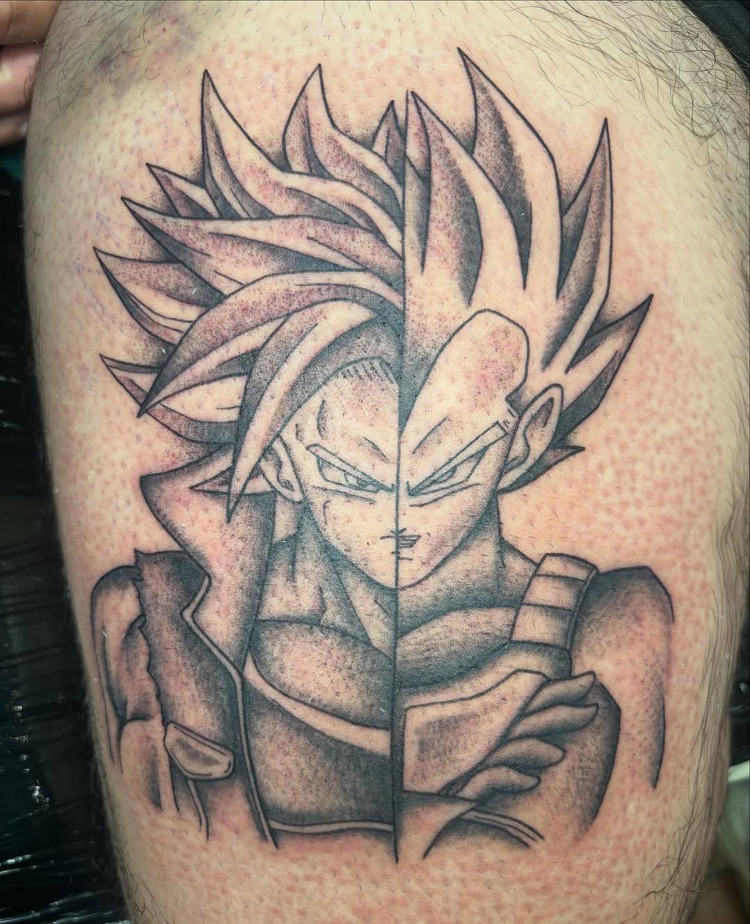 Trunks x Végéta (DBZ), manga — audrinktattoo