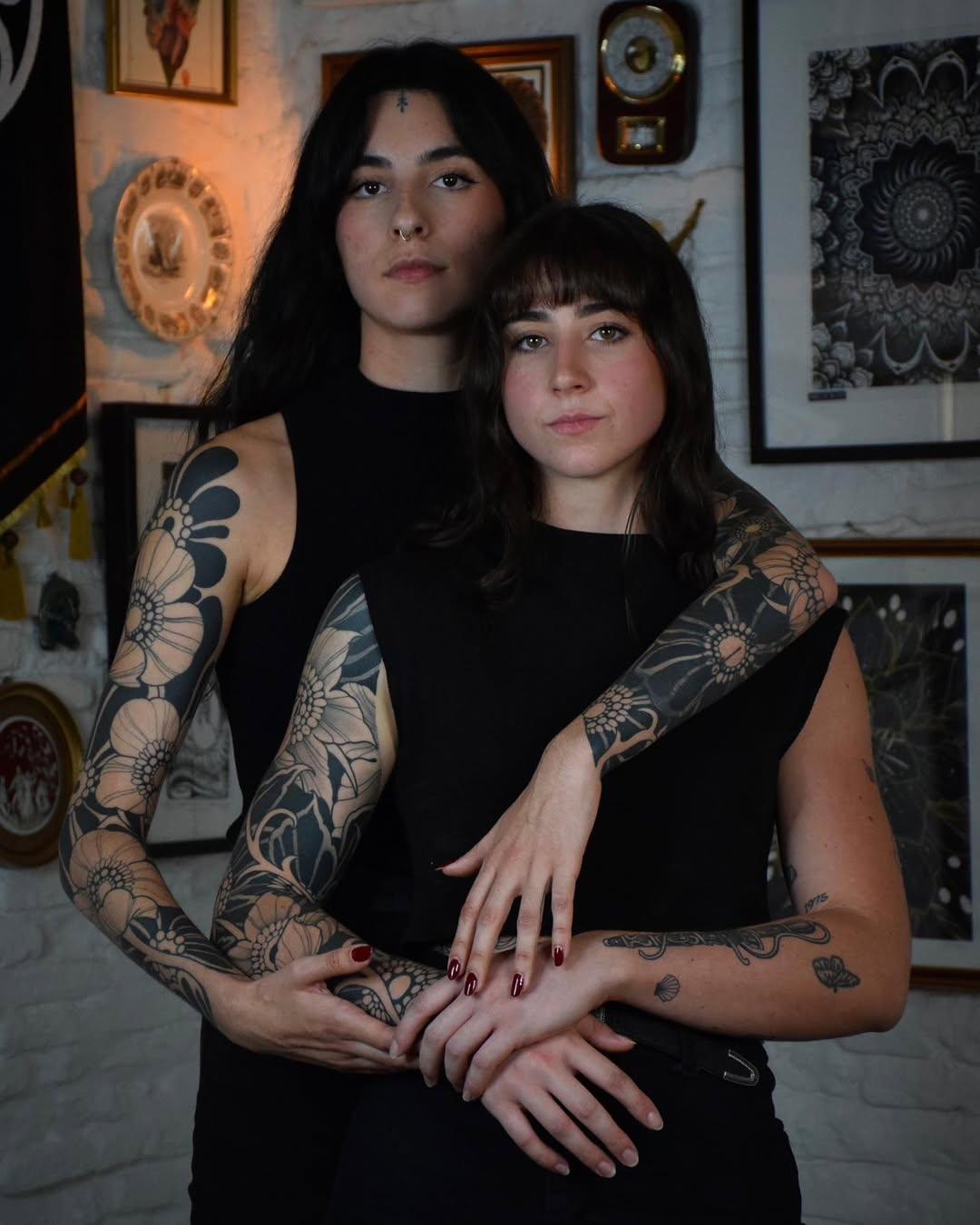 Tatouage Manchettes florales — padidet__