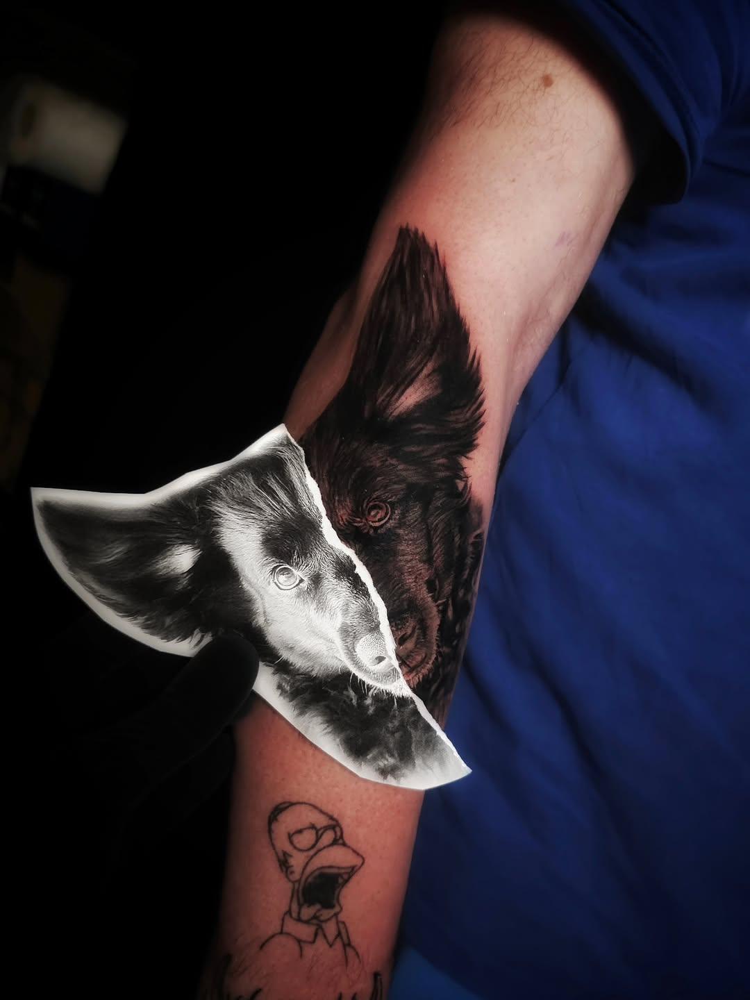 Tatouage réaliste black & grey — el_migalito