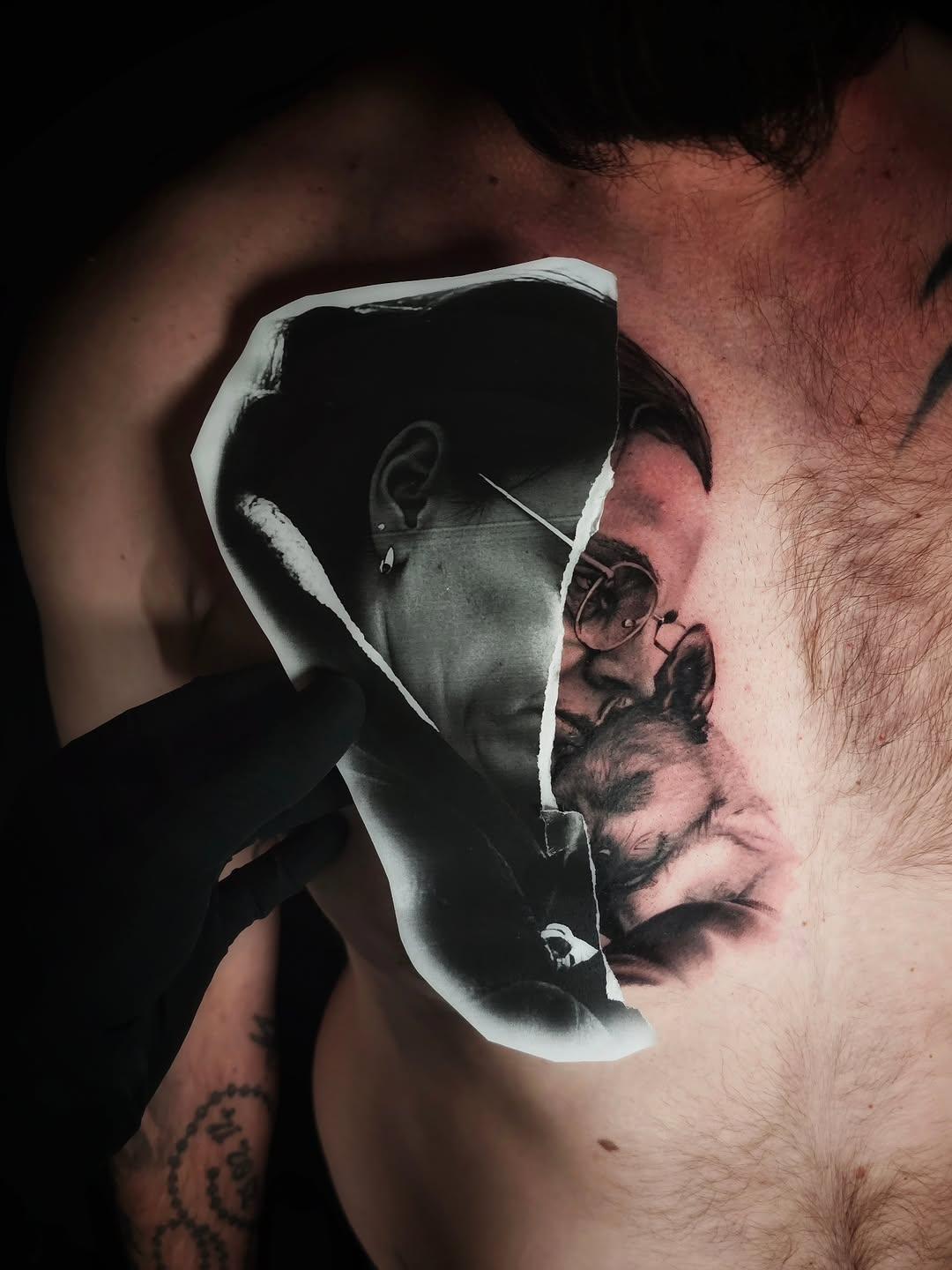 Tatouage réaliste black & grey — el_migalito