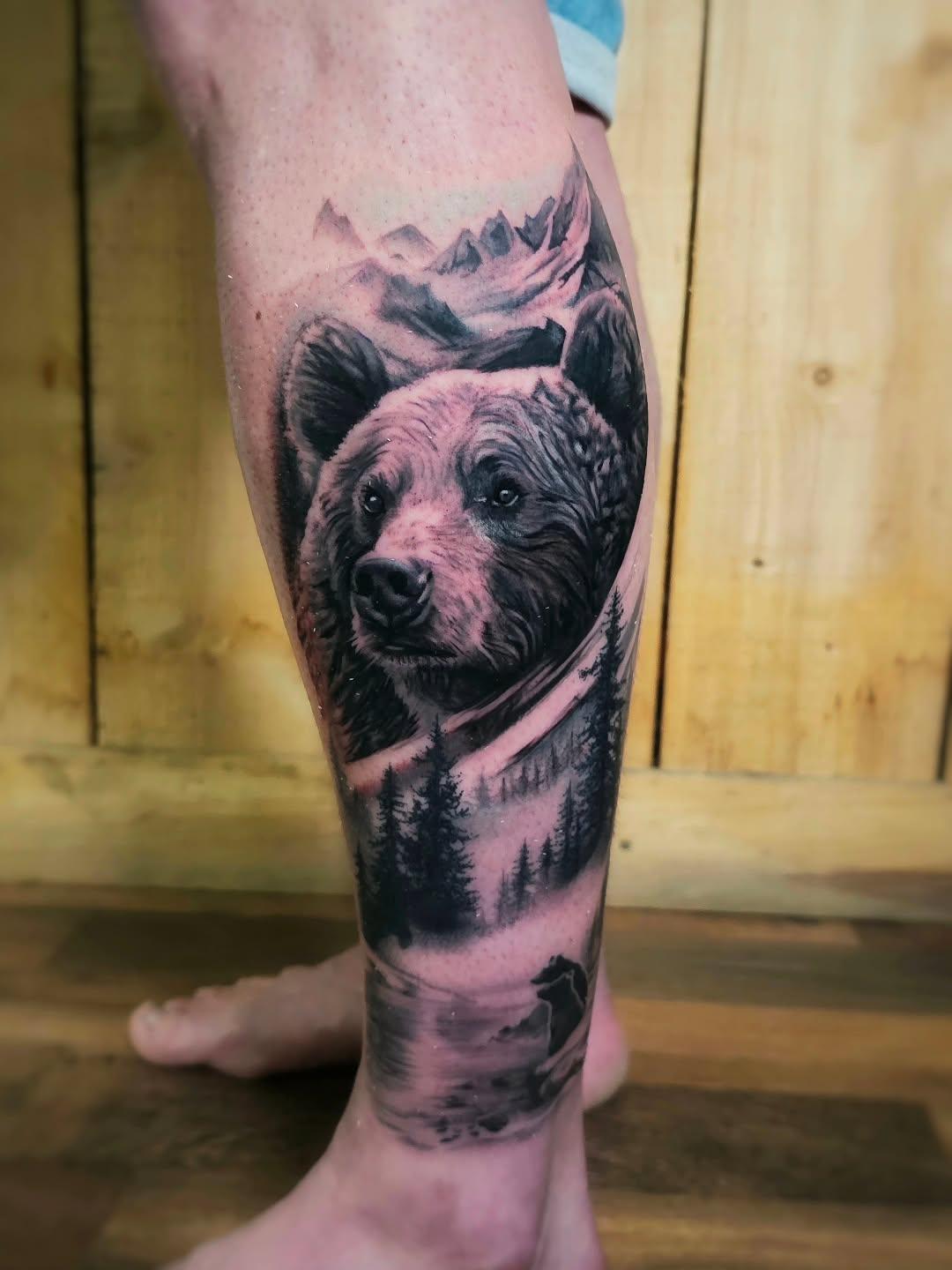 Tatouage réaliste black & grey — el_migalito