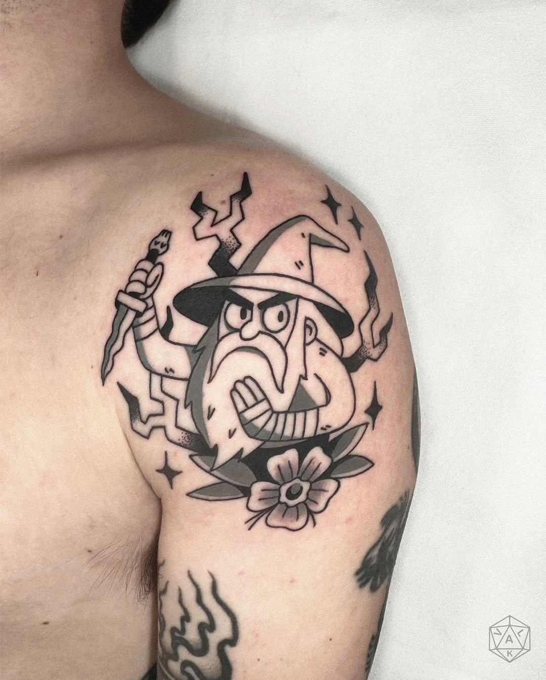 Wizard / assassin, illustratif fantasy — valktattoo