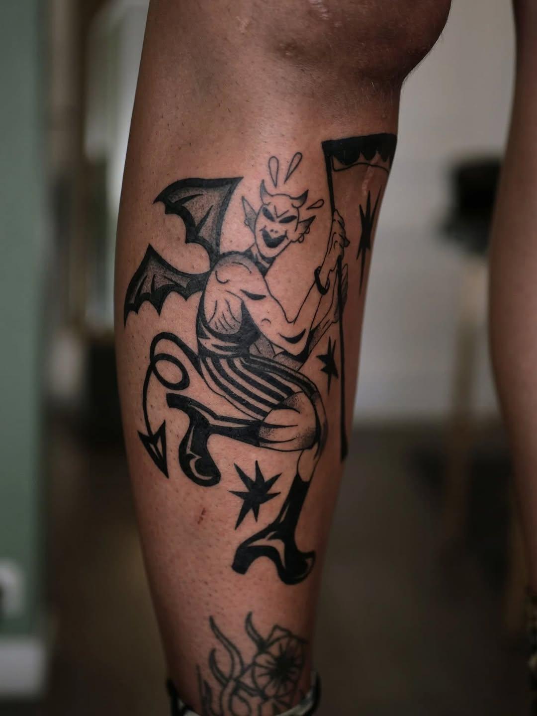 Tatouage démon ailé — remymattei