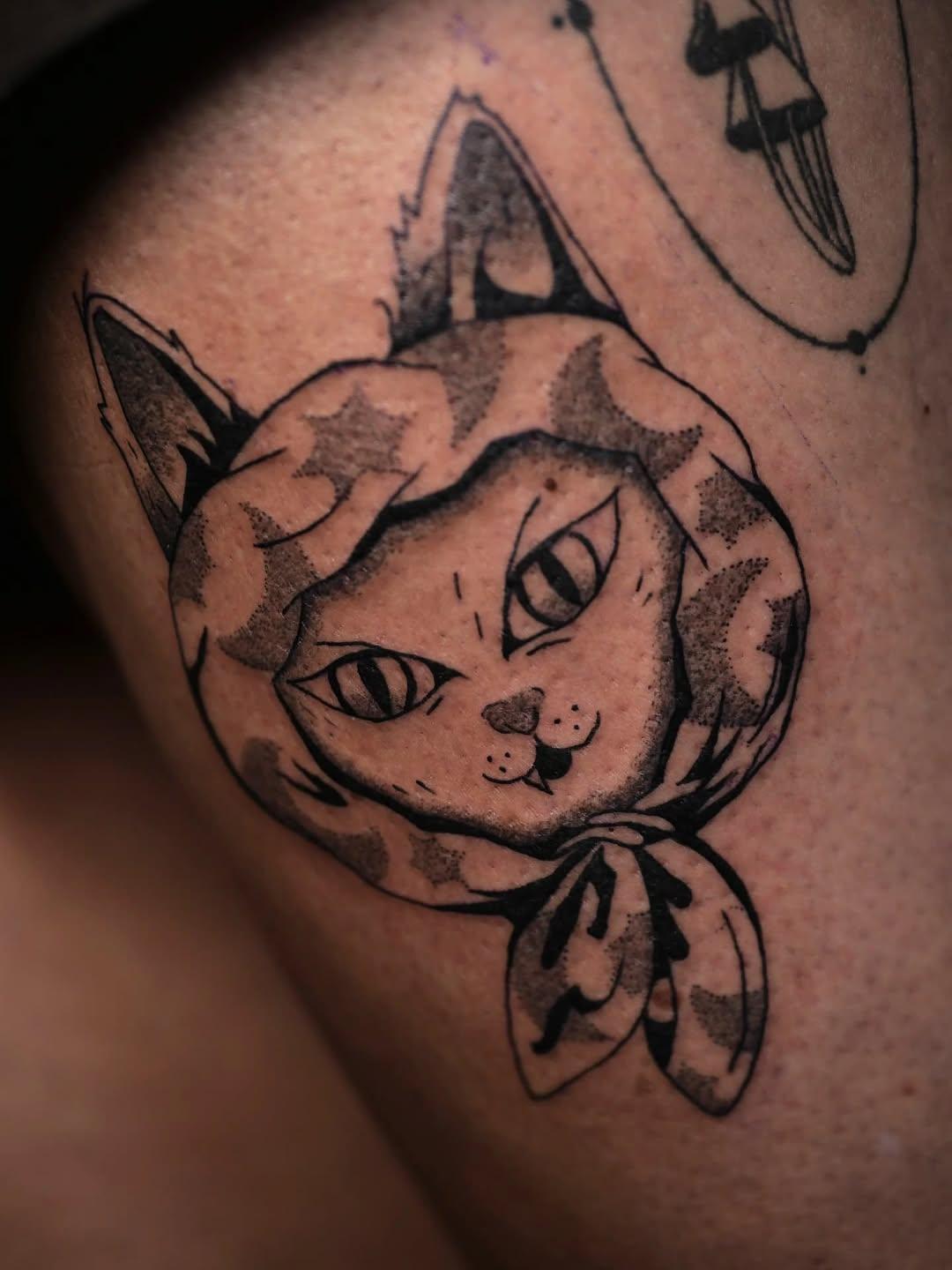 Tatouage chat — remymattei