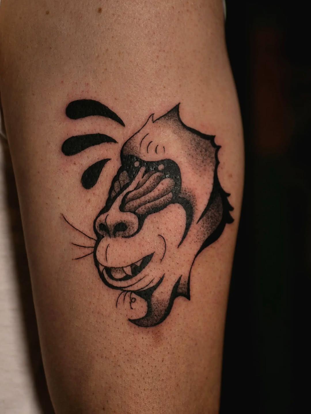 Tatouage mandrill — remymattei