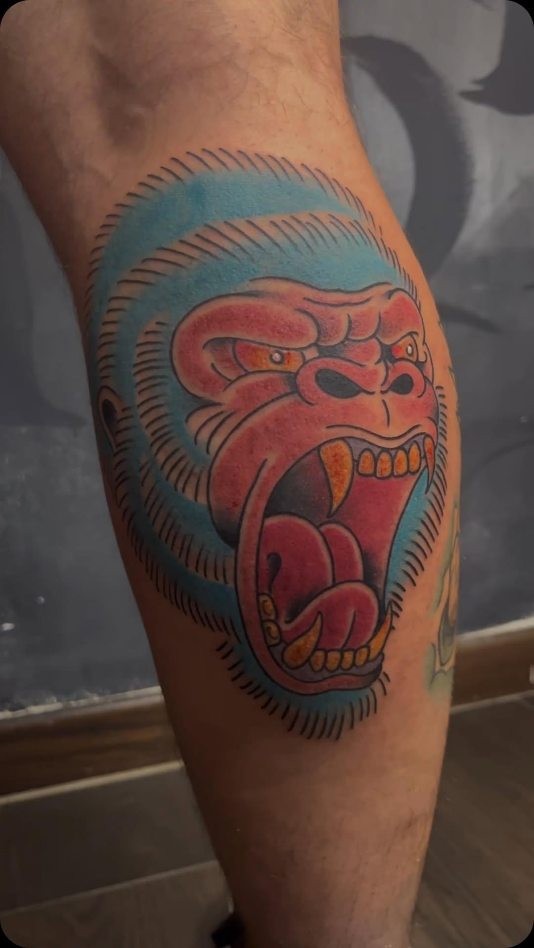 Tatouage Gorilla oldschool — chriss_tf