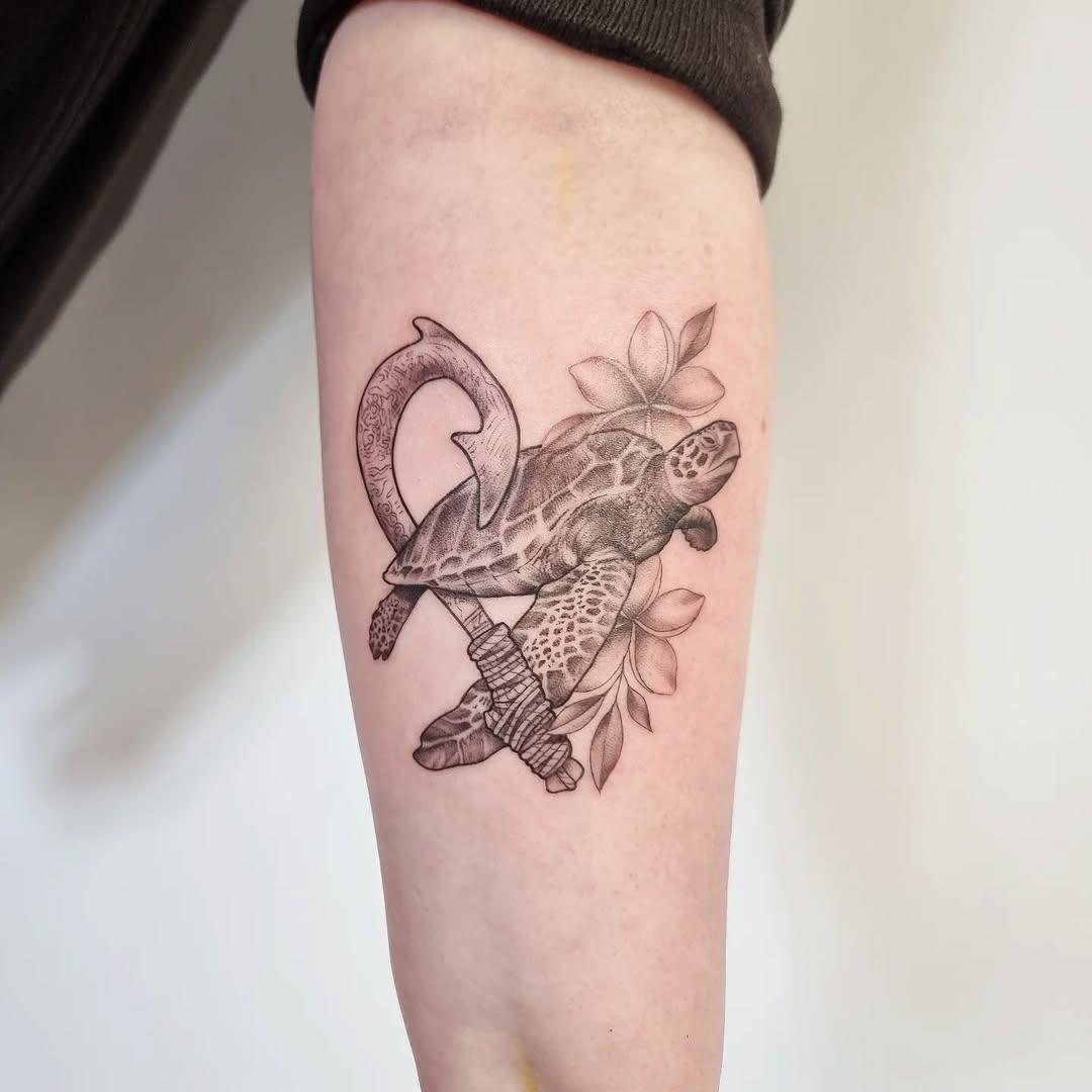 Tatouage Tortue Maui nature — benji_laforge