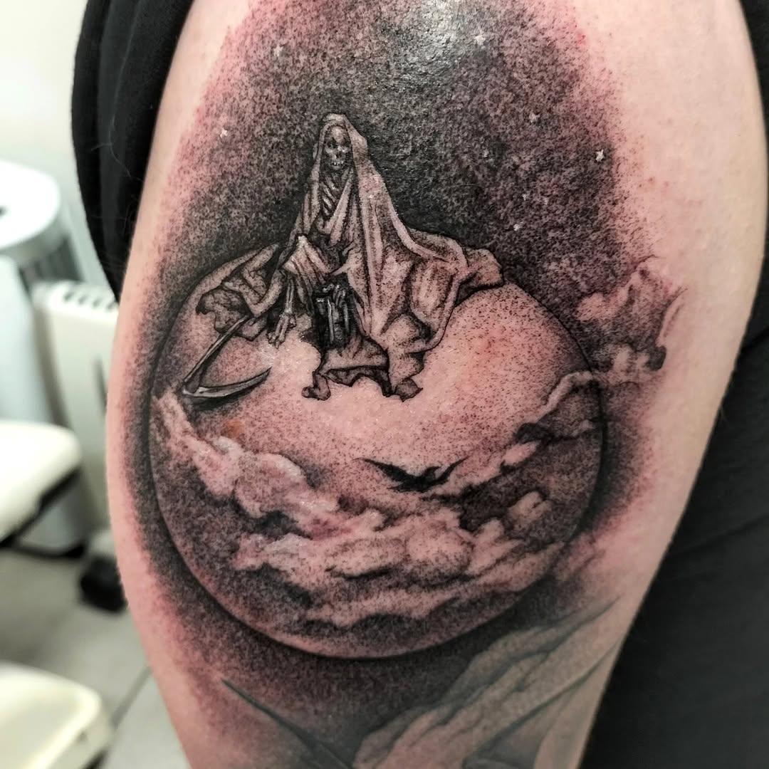 Tatouage La Mort Gustave Doré — cwmtattoo