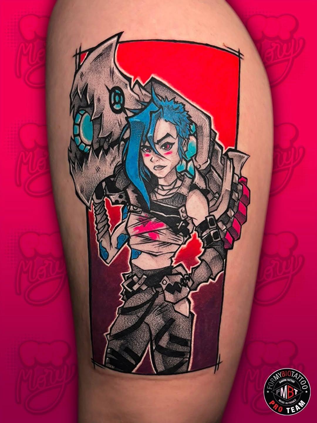 Jinx (Arcane), anime couleur — popmory