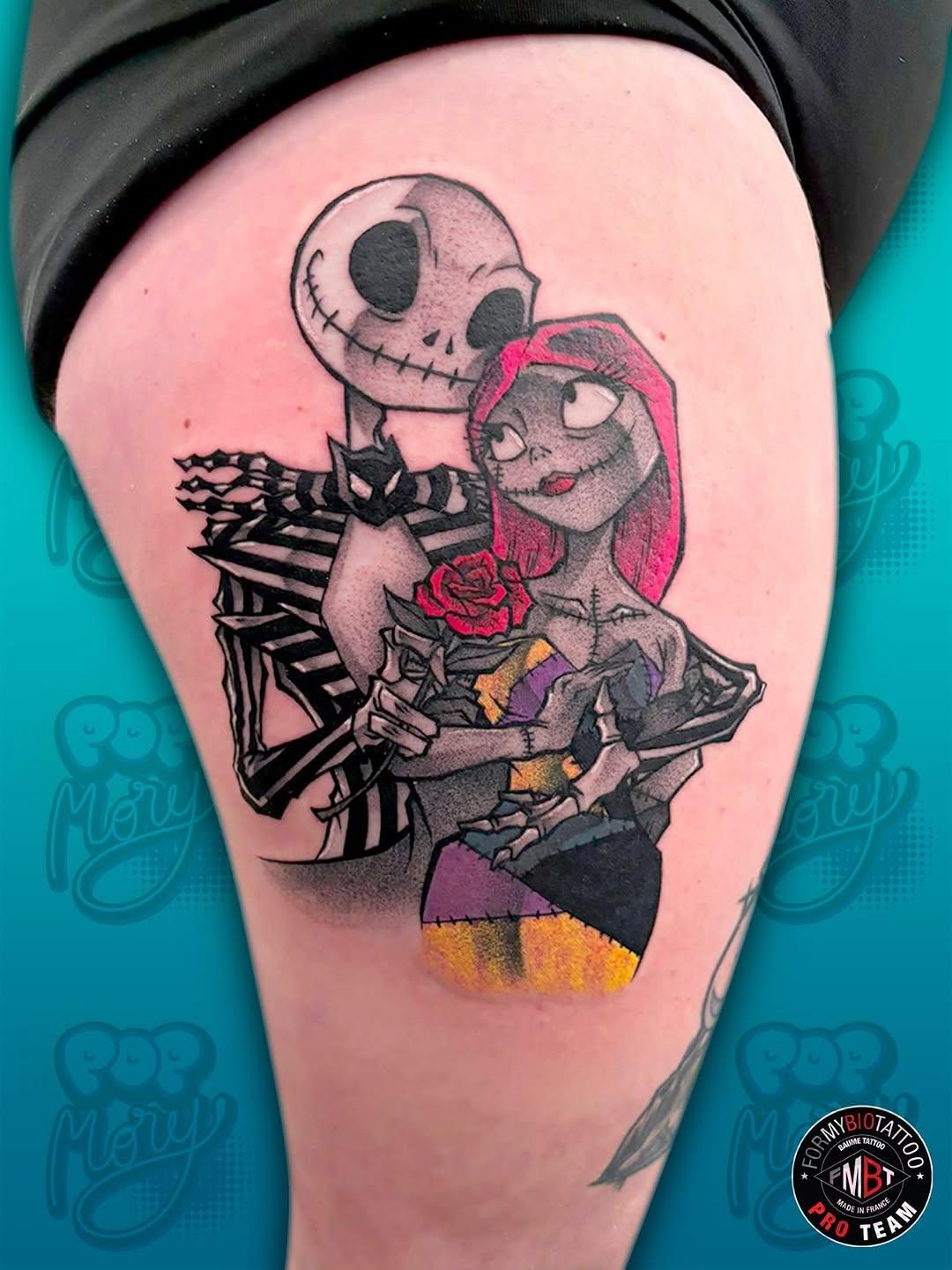 Jack & Sally (L'Étrange Noël), illustratif couleur — popmory