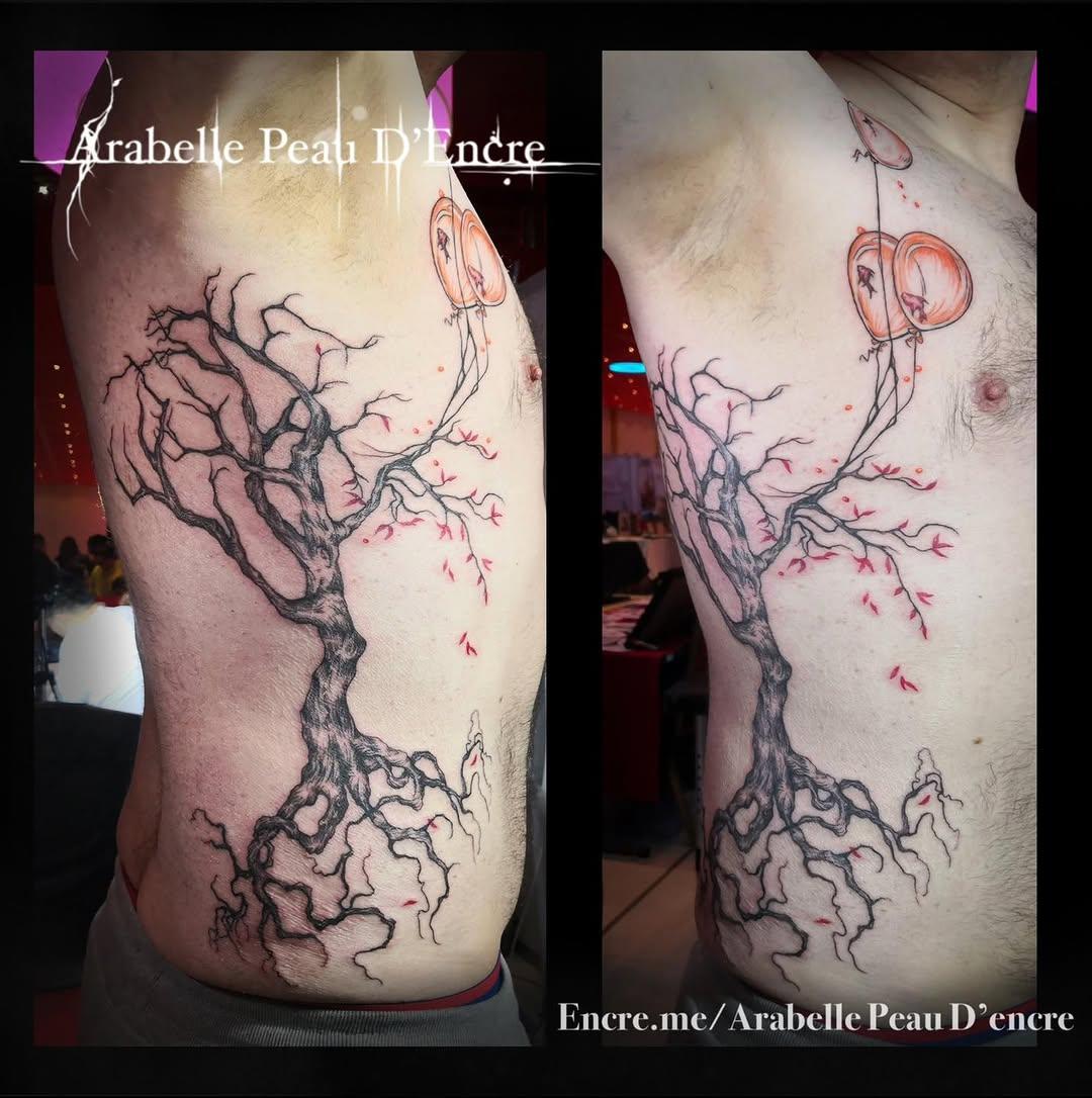 Tatouage Arbre suspendu — arabelle_peau_dencre