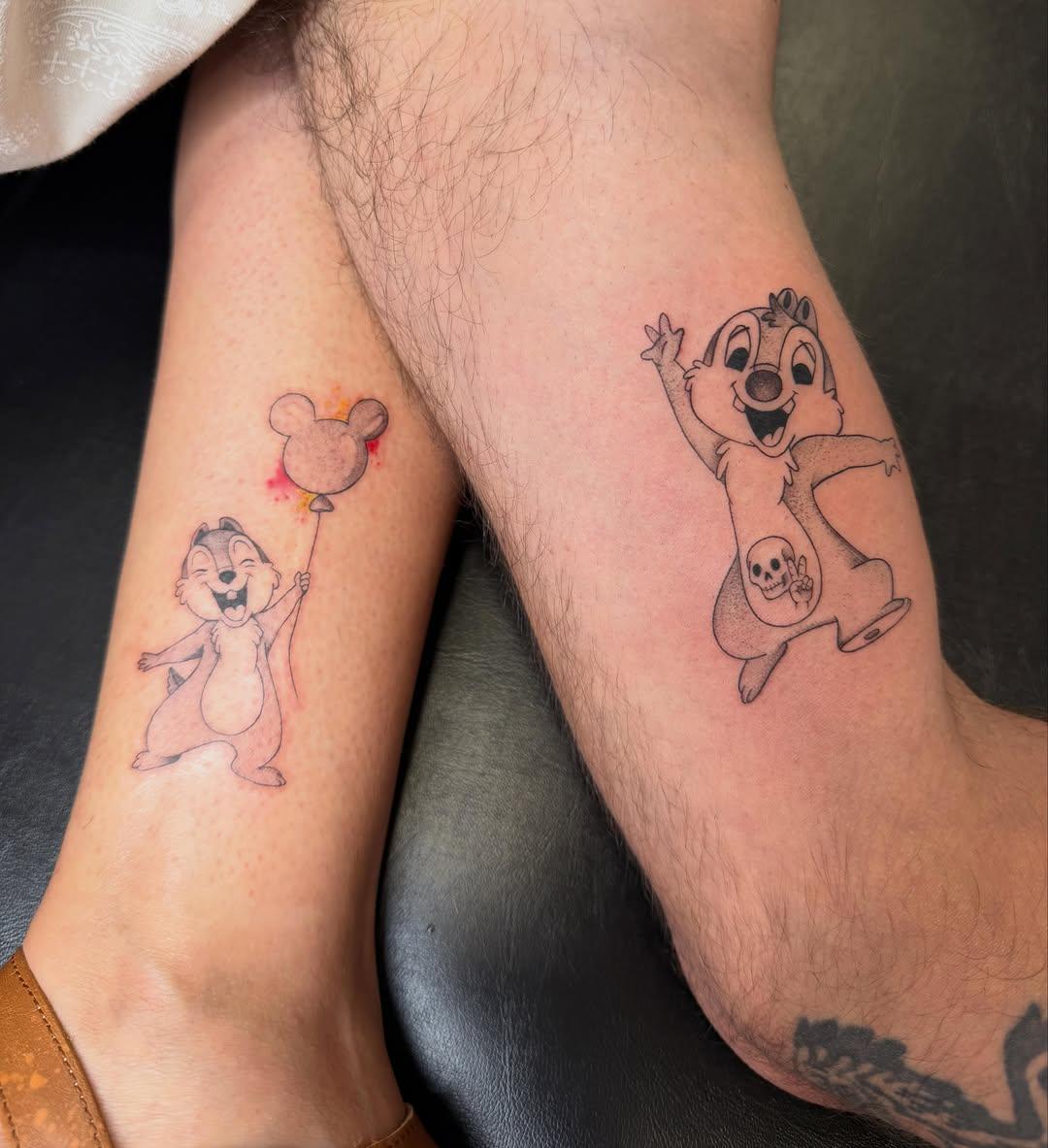 Tic & Tac fine line — lulu.tattooart