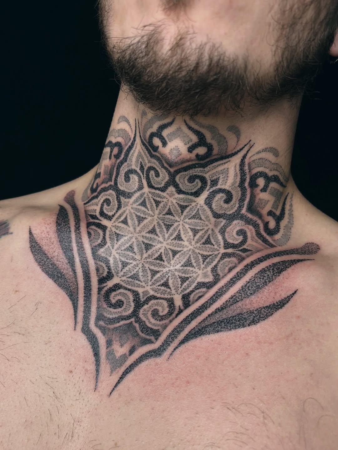 Gorge dotwork blackwork — art.d.lix