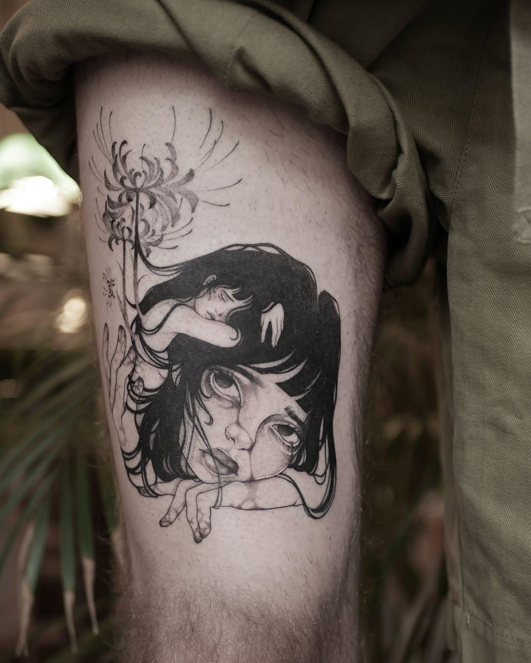 Tatouage fine line — duyen.tattoo