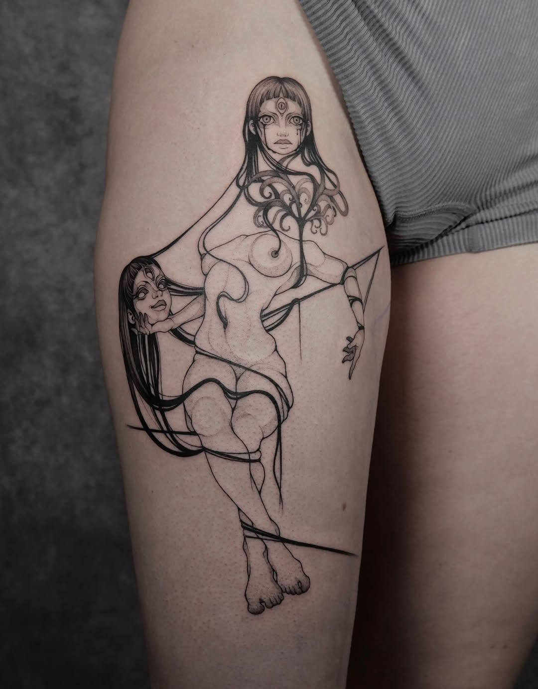 Tatouage fine line — duyen.tattoo