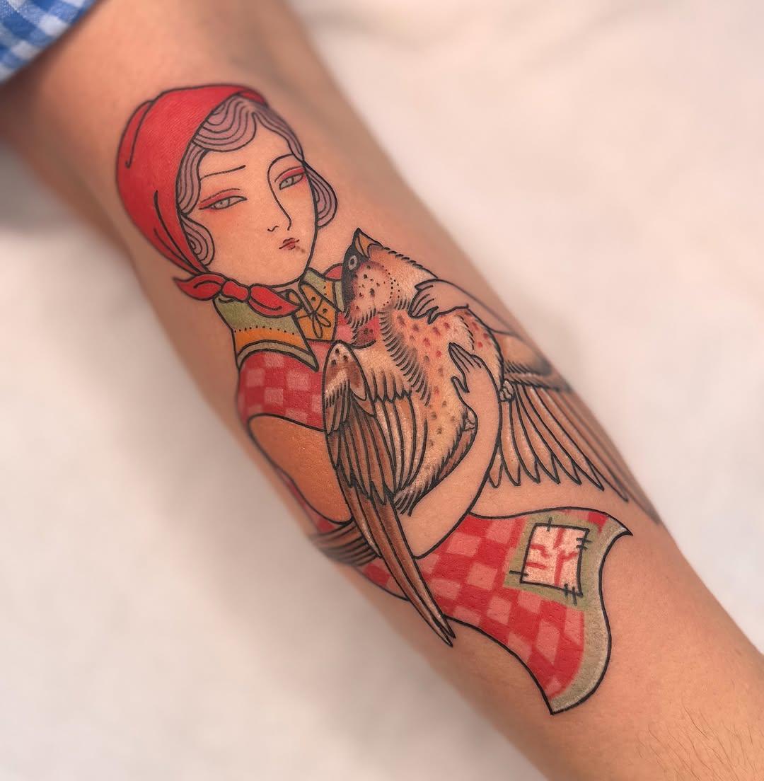 Projet japonais couleur détaillé — lumi.tattoo