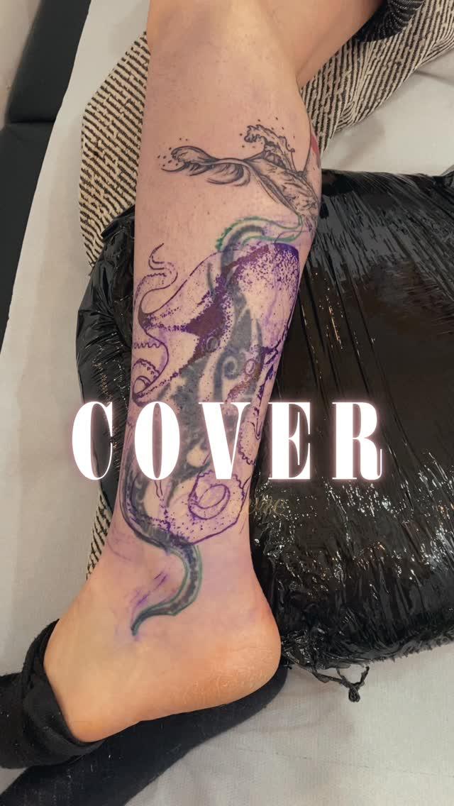 Pieuvre cover cicatrisée — cactussweetness.tattoo