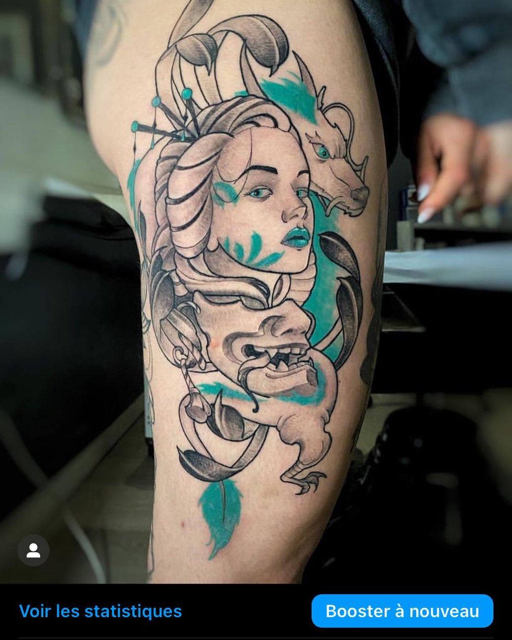 Tatouage néo-japonais (Ghibli) — la.main.froide