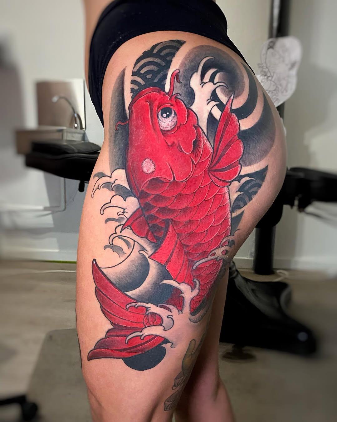 Carpe koï irezumi — la.main.froide